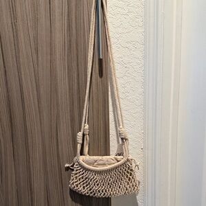 Beige Zara Crossbody Bag